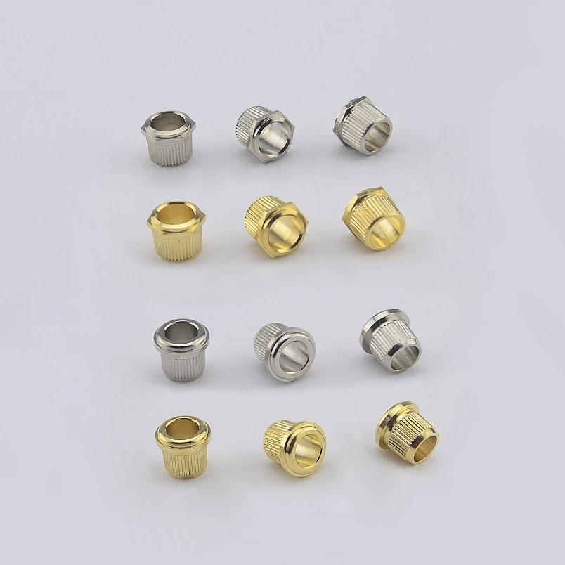 금속 빈티지 기타 머신 헤드 튜너, 너트, 부싱, 페룰 (1/4 인치, 6.35mm), 한국산, 1 세트 (6 개)