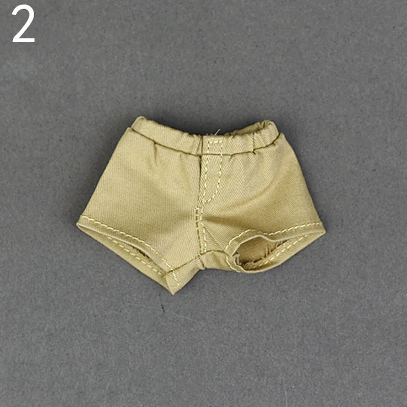 Fashion Denim Jeans Leather Shorts For Barbie Doll Clothes Outfits Trousers For Blythe 1/6 Dolls Accessories Kids Toys