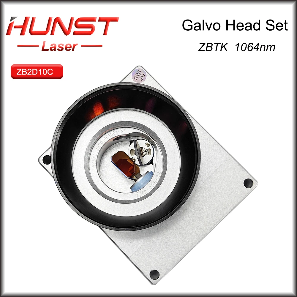 Hunst ZBTK Fiber Laser Scan Galvo Head Set 1064nm Apeature 10mm Galvanometer Scanner with Power Supply