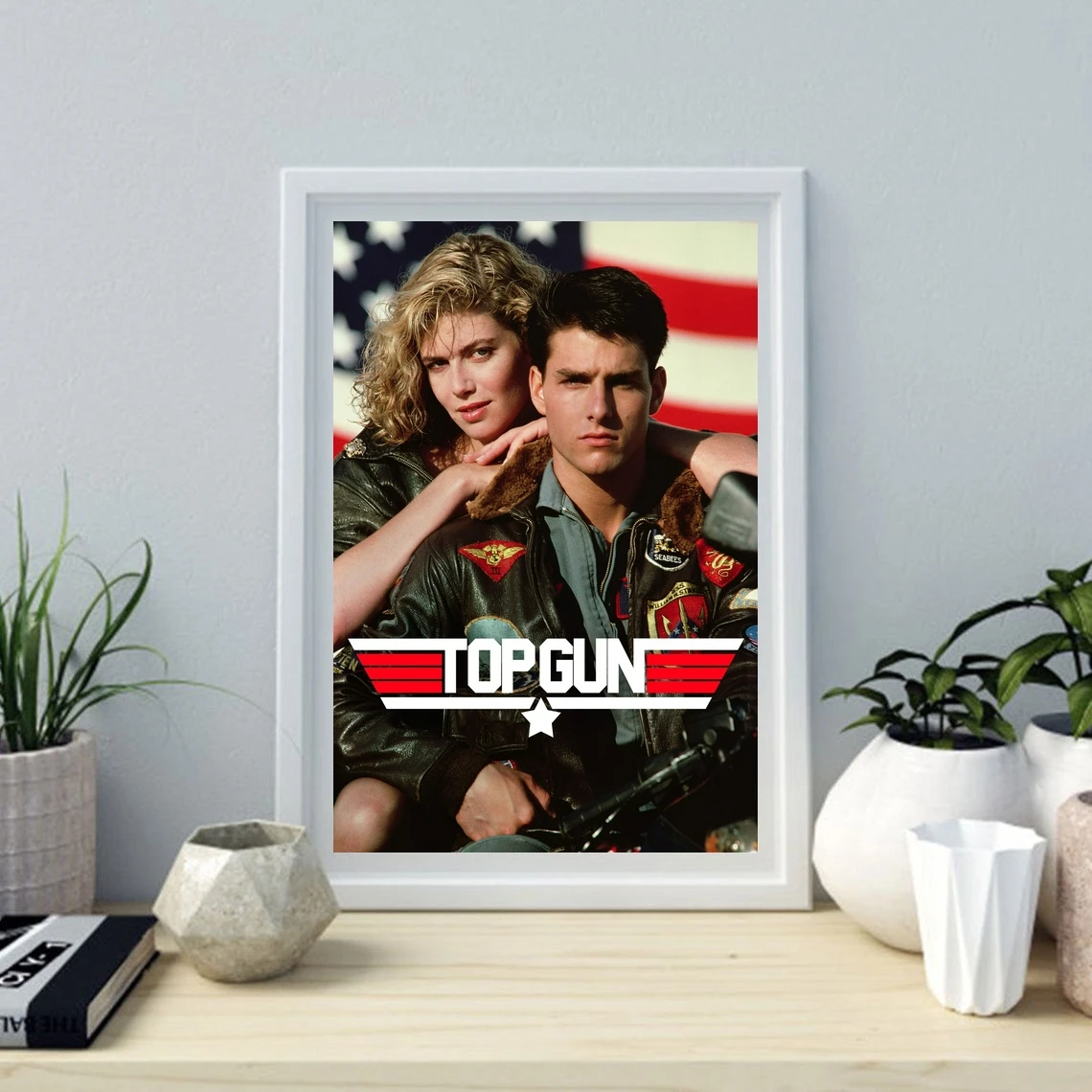 Top Gun Movie Poster American action drama film Decor Art Tom Cruise Kelly McGillis Val Kilmer Gift