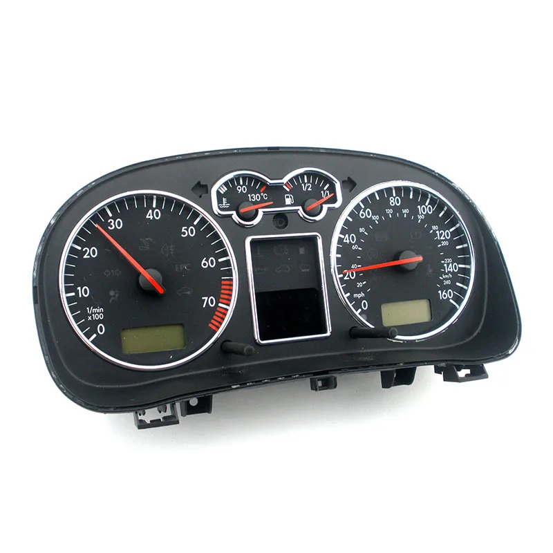 Matt Chrome Gauge Cluster Bezal Dashboard chrome dial ring For VW MK4 Golf Jetta GTI GLI V6 4 Motion Speed Meter Decor