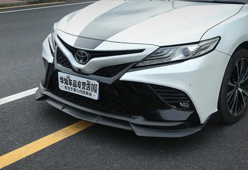 ABS Front Bumper Lip Rear Bumper Diffuser Side Skirts For Toyota Camry Sports Section 2018 2019