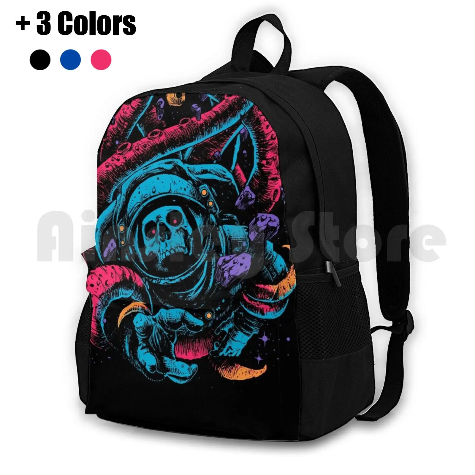 Lost Outdoor Hiking Backpack Waterproof Camping Travel Scary Spooky Halloween Science Fiction Funny Abstract Surrealism