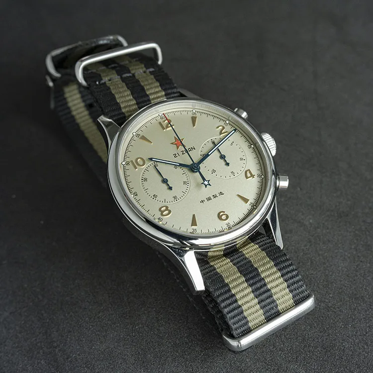 40MM Polit 1963 luminou watch versione ufficiale cronografo meccanico orologi da uomo classic vintage collection orologio da polso