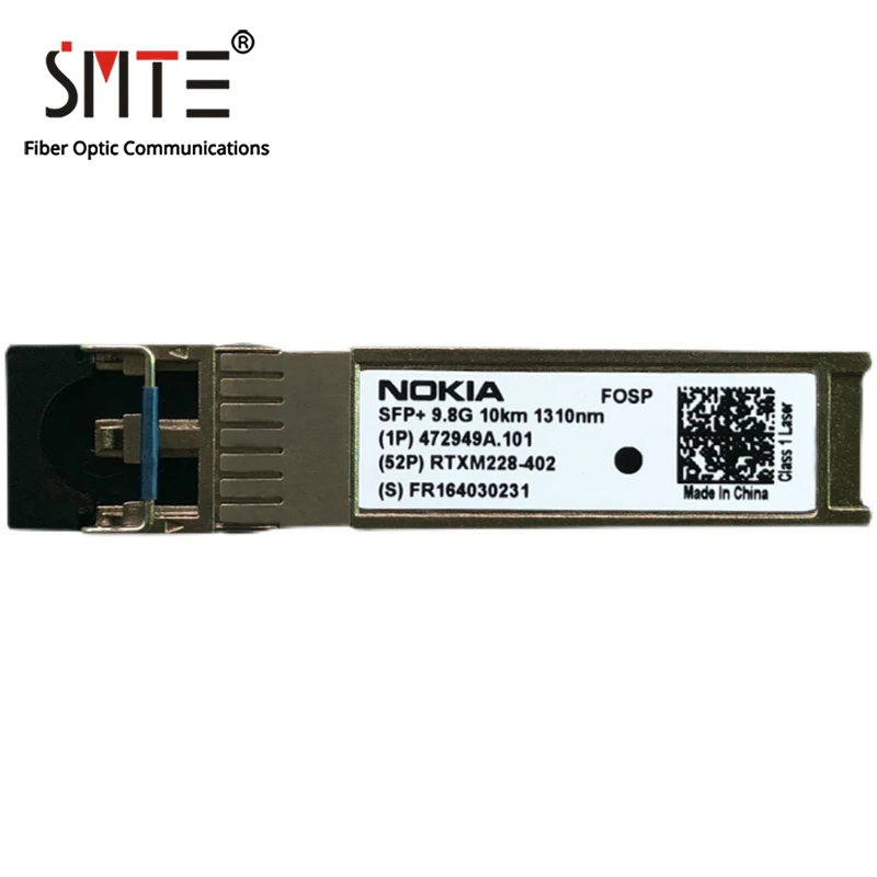 

NOKIA RTXM228-402 472949A.101 10G-1310nm-10KM-FOSP LC Single-Mode SFP+ Fiber Optical Module Transceiver