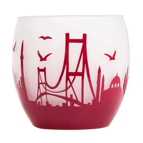 Arte Home Globe Istanbul Burgundy Candle holder