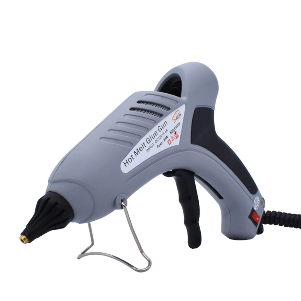 Automobile special hot melt glue gun 100W 12V dent repair tool set cigarette lighter plug battery terminal 11MM silicone gun