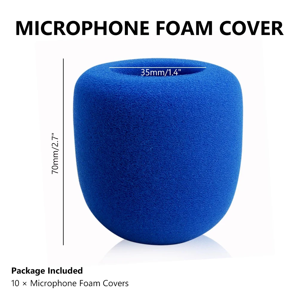 10 Chiếc Kẹo Màu Cầm Tay Sân Khấu Karaoke Không Dây Kèm Micro Mic Kính Chắn Gió Chắn Gió Xốp Kèm Micro Phụ Kiện