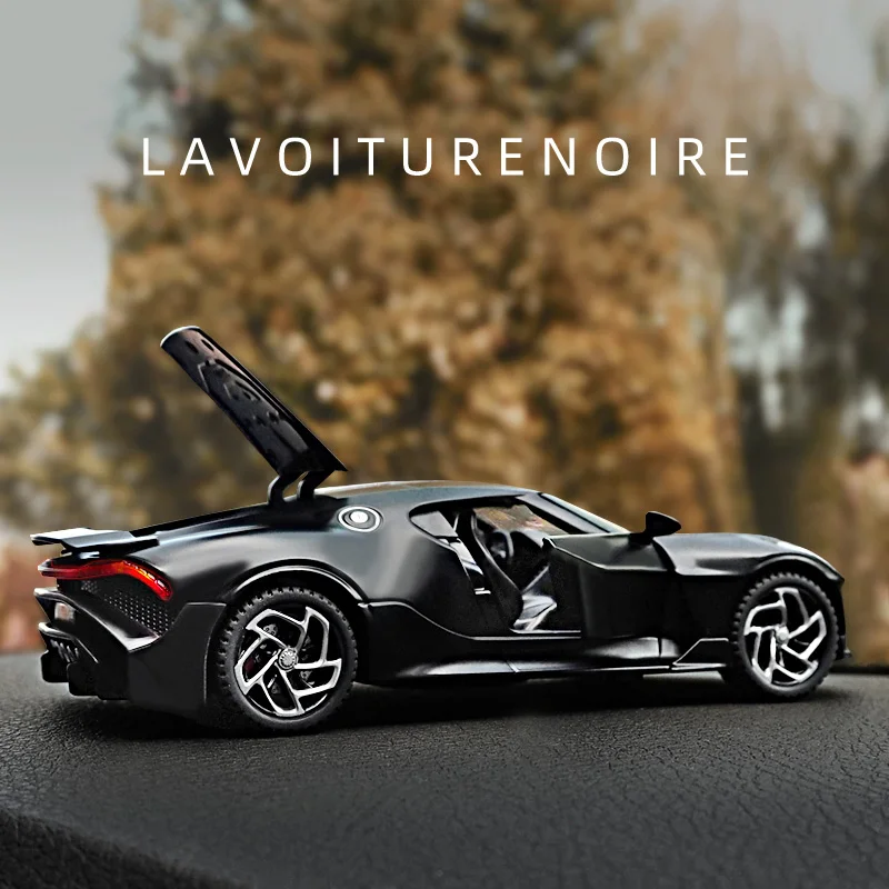 1:32 Bugatti La Voiture Noire Black Dragon Supercar Toy Alloy Car Diecasts & Toy Vehicles Car Model Car Toys For Children