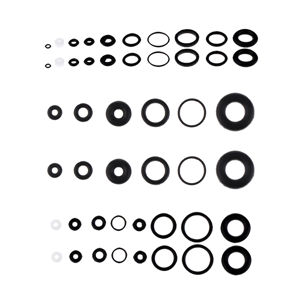 6 Sets Black O- Rubber Seals Suitable For Airbrush Internal Sealing