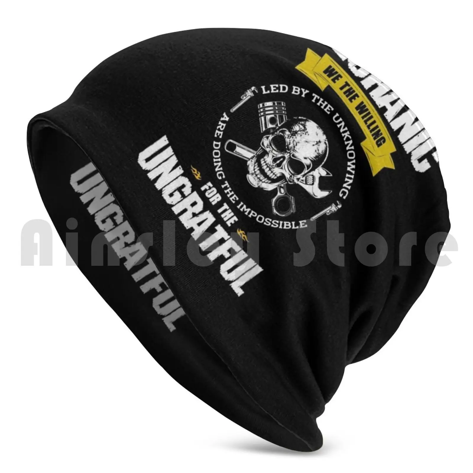 Mechanic Do The Impossible For The Ungrateful Beanies Pullover Cap Comfortable Auto Mechanic Helicopter Mechanic