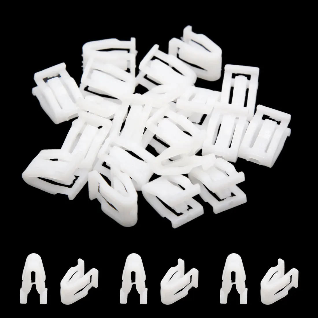 X AUTOHAUX Plastic Auto Car Trim Instrument Panel Dashboard Plastic Fasteners White Car Clips Rivets Fastener ACCESSORIES