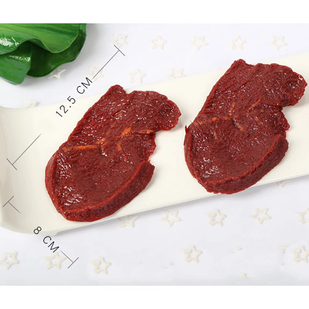 Artificial Foods Realistic Raw Steak Simulation Fake Food Models for Photography Kids Kitchen Toy Props Decoration