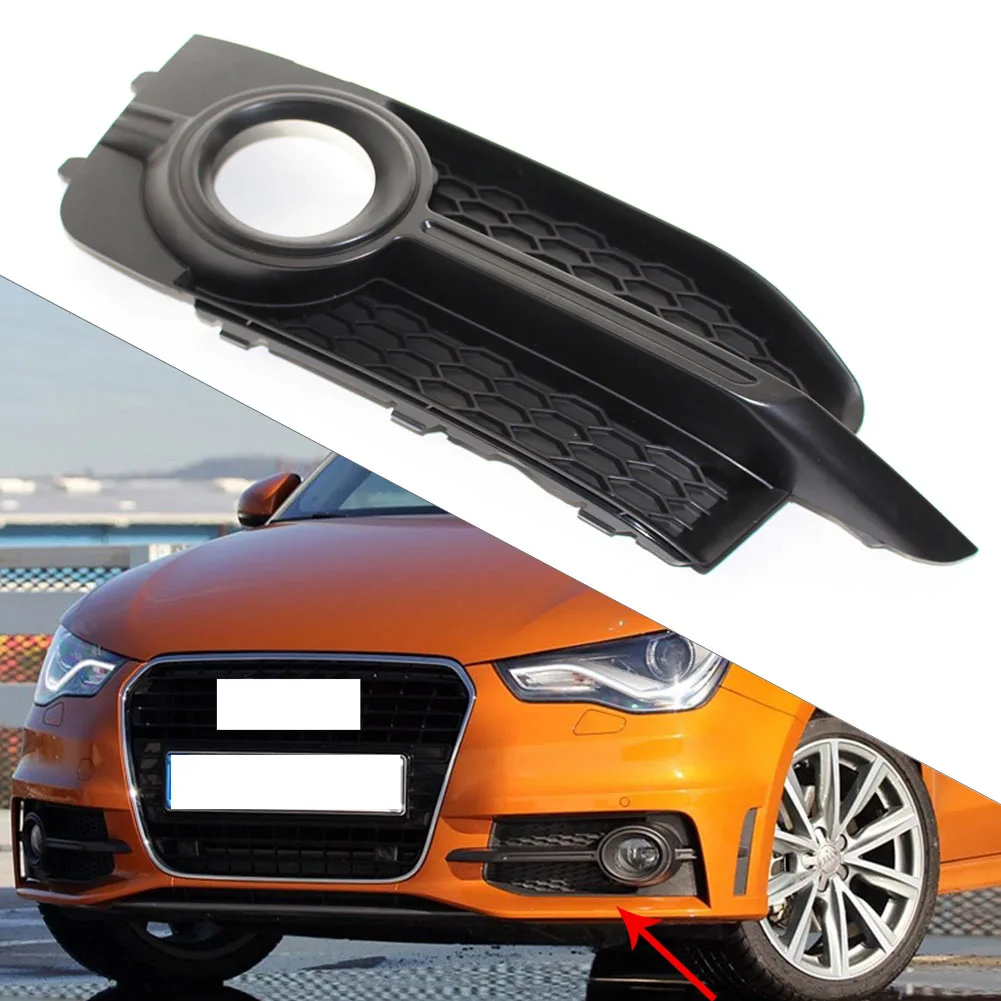 Car Front Bumper Fog Light Grill Left Honeycomb Grille Black ABS For AUDI A1 8X 2011 2012 2013 2014 S-Line 8X0807681B