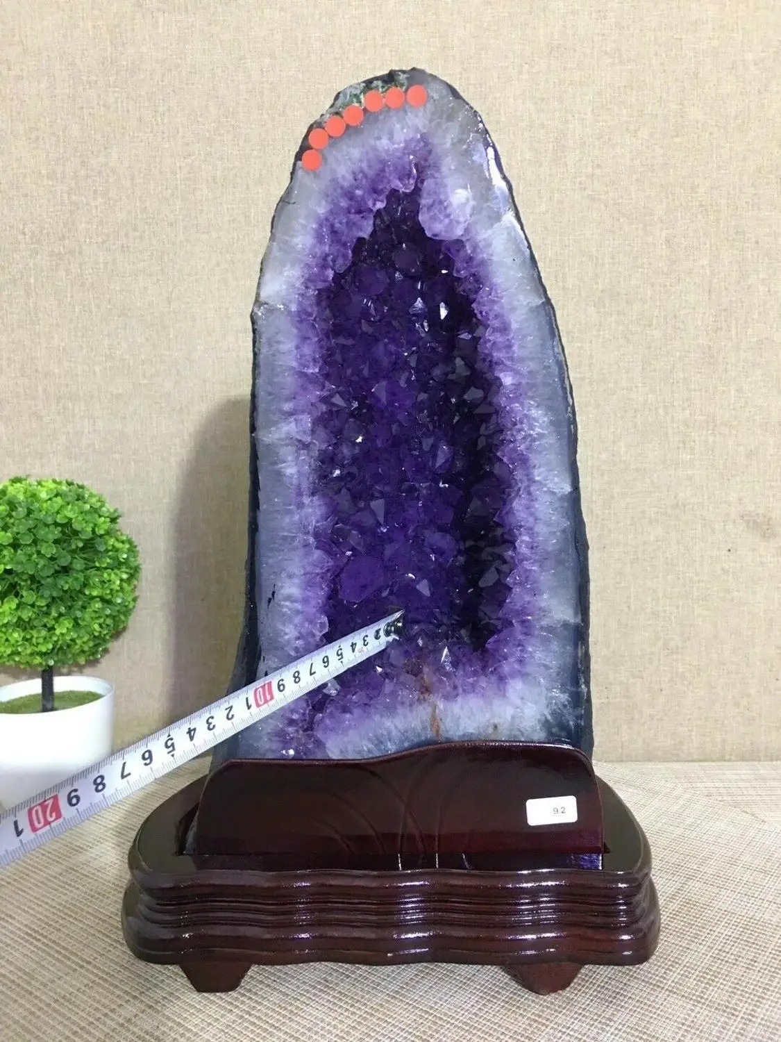 29.5kg Natural amethyst quartz cluster crystal specimen healing + stent