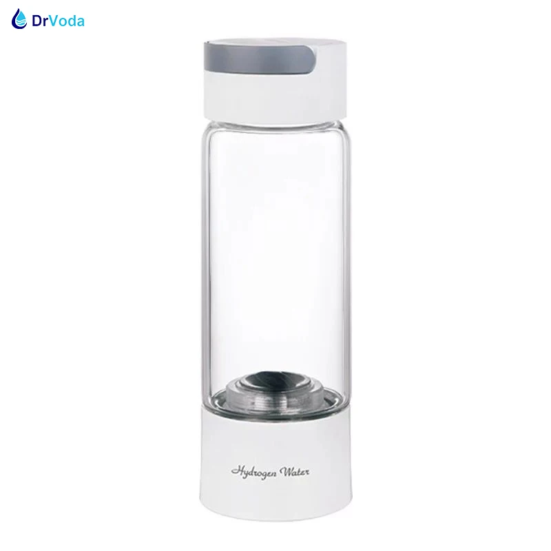 Latest SPE Korea Hydrogen Water Bottle Generator Q10 Pure H2 Maker Glass Cupbody Japan PEM Electrolysis Ionizer 3000ppb