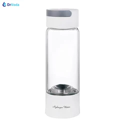 Latest SPE Korea Hydrogen Water Bottle Generator Q10 Pure H2 Maker Glass Cupbody Japan PEM Electrolysis Ionizer 3000ppb