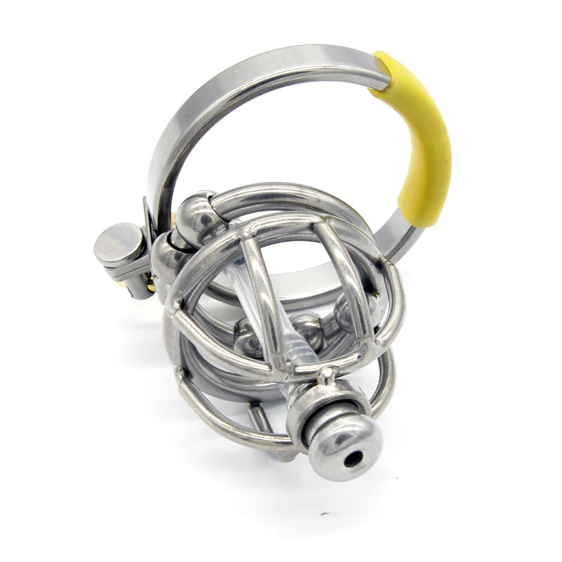 Chaste Bird Stainless Steel Male Chastity Device with Catheter,Cock Cage,Penis Ring,Virginity Lock,Adult Game,Cock Ring A130