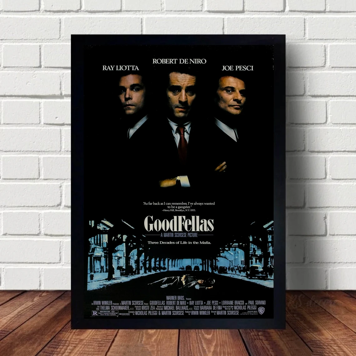 Goodfellas Movie Poster Wall Art Canvas Painting Bedroom Living Room Home Decoration (No Frame)