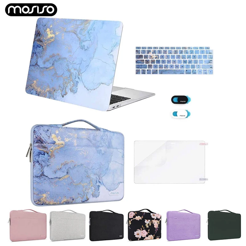 Laptop Bag For MacBook Air Pro 13 inch A2337 A2179 A2338 M1 A2289 A2251 A2159 A1989 Plastic Hard Shell Cover Case Briefcase