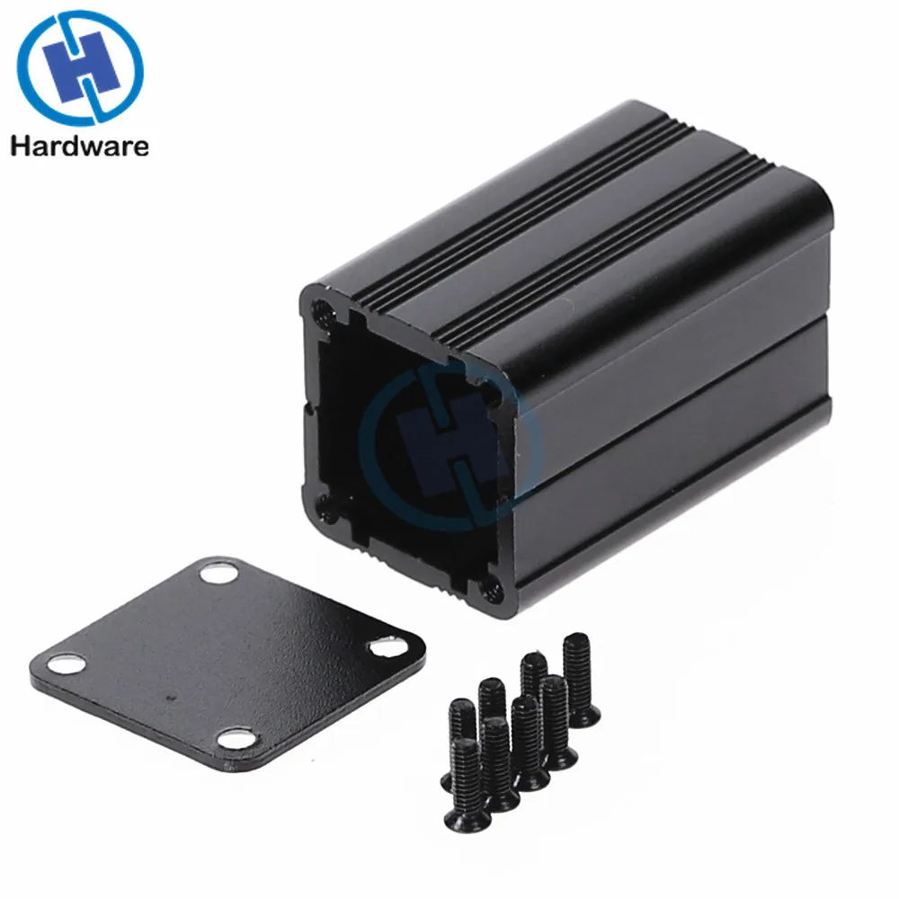 Black Aluminum Enclosure Case DIY Extruded Electronic Project Box 40x25x25mm For Power Supply Units