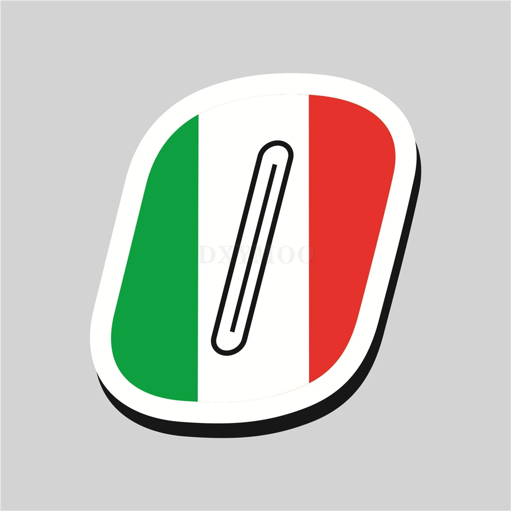 Motor Bike Racing Motocross Rider Number Stickers Italian Flag Helmet Italy Arabic Numbers Car Styling Vinyls