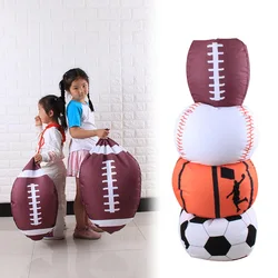 Sale 26inch Plush Toy Ball Storage Bag Football Basketball Baseball Football Bean Bag Bean Bag Chair Gifts for Kids