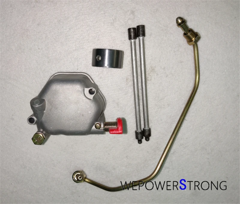 Valve Cover High Pressure Fuel Pipe Main Bush Push Rod Kit(5PC Set) For 170F 173F 178F 186F 188F 192F Diesel Engine Generator
