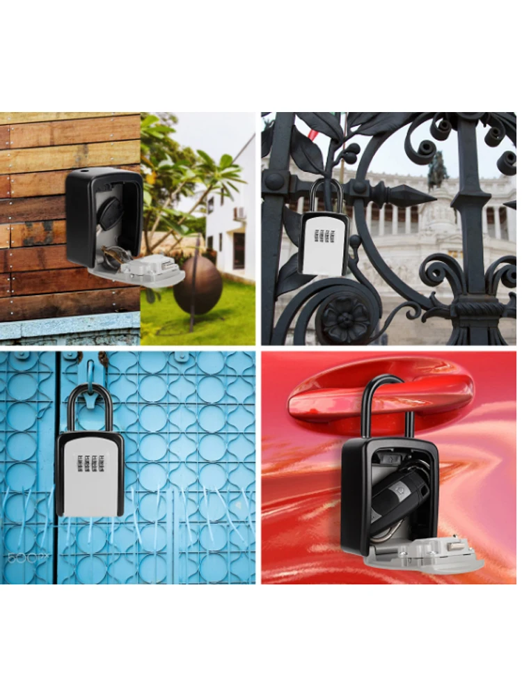 Weatherproof lock indoor and outdoor high quality key lock hanging aluminum alloy password padlock