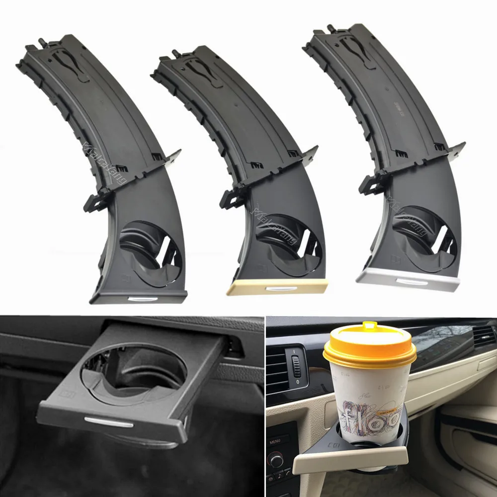 New Left/Right Car Front Drink Cup Holder Water Cup Drink Holder Cup Holder Stand For BMW E90 E91 E92 E93 Retractable