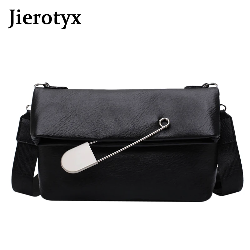 JIEROTYX Nuove donne di Crossbody Bag 2020 Donna Primavera Borsa di Modo Borsa Femminile Quadrati Enorme Clip di Cuoio Sacchetto del Messaggero