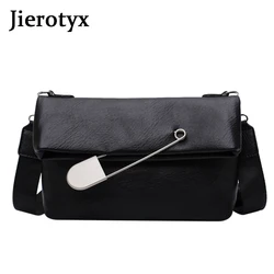 JIEROTYX Nuove donne di Crossbody Bag 2020 Donna Primavera Borsa di Modo Borsa Femminile Quadrati Enorme Clip di Cuoio Sacchetto del Messaggero Della Spalla