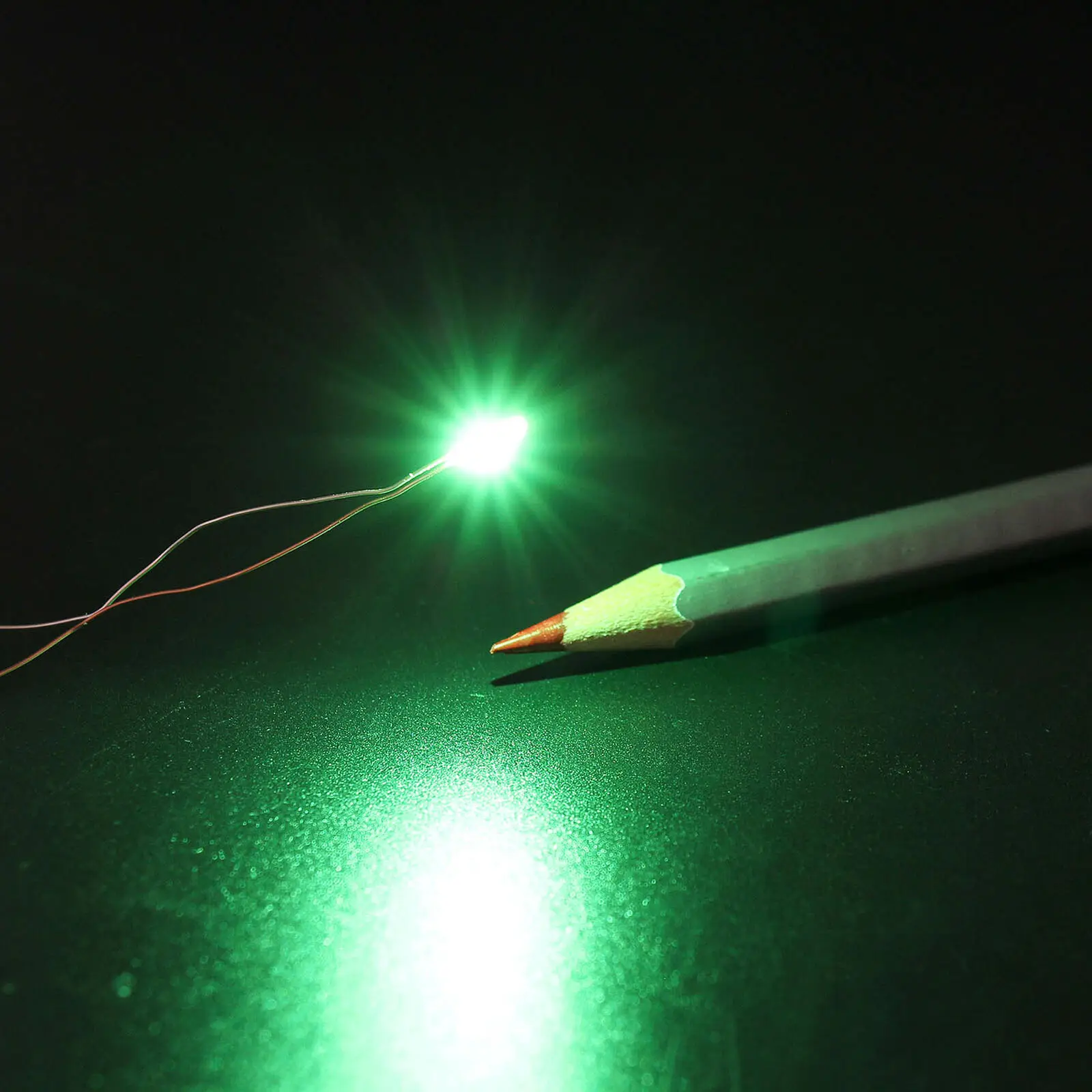 30pcs/60pcs Pre-wired Micro Litz Lead SMD LED 0603 Green Waterproof Light 20cm Wire Resin Cover