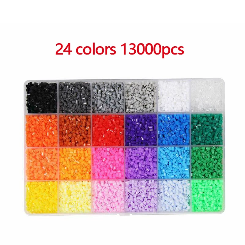 2.6mm 24/48colors Hama beads Education Iron beads 5mm Beads Ironing Quality Guarantee perler Fuse beads diy toy