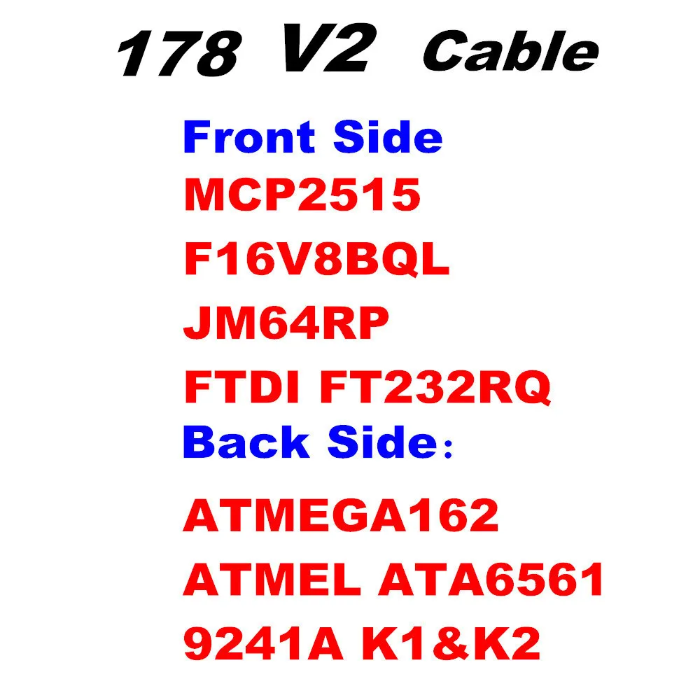 Best Sales Car Diagnostic OBD2 16Pin Diagnostic V2 17.8 Cable Multi-Language ATMEGA162+16V8B+FT232RQ Green PCB Free Shipping