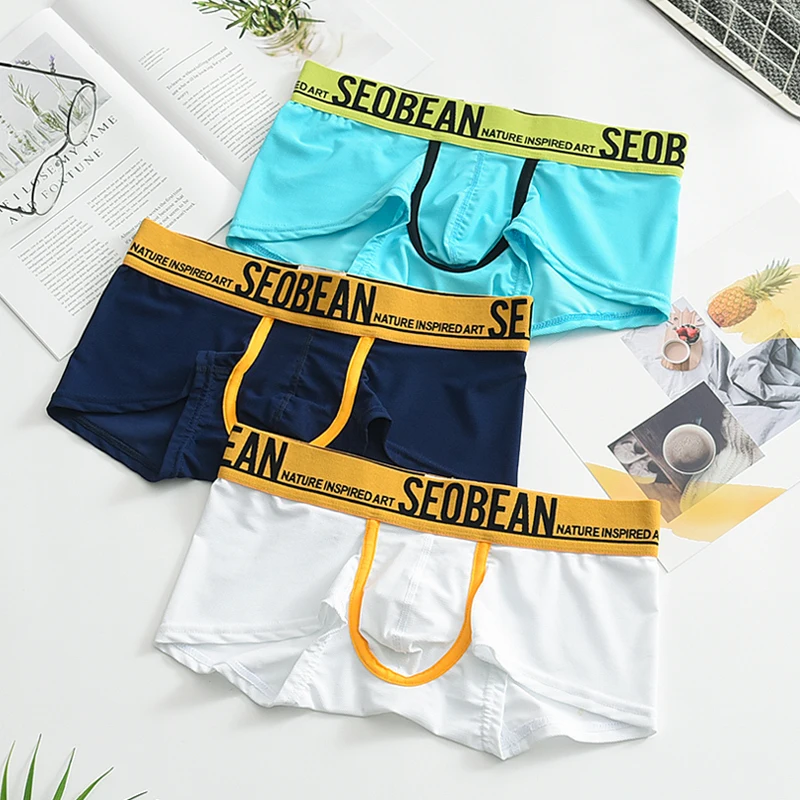 New Sexy Men Underwear Boxer Breathable Mesh boxershorts men Male Underpants cueca Gay penis Man Panties Mens Trunks