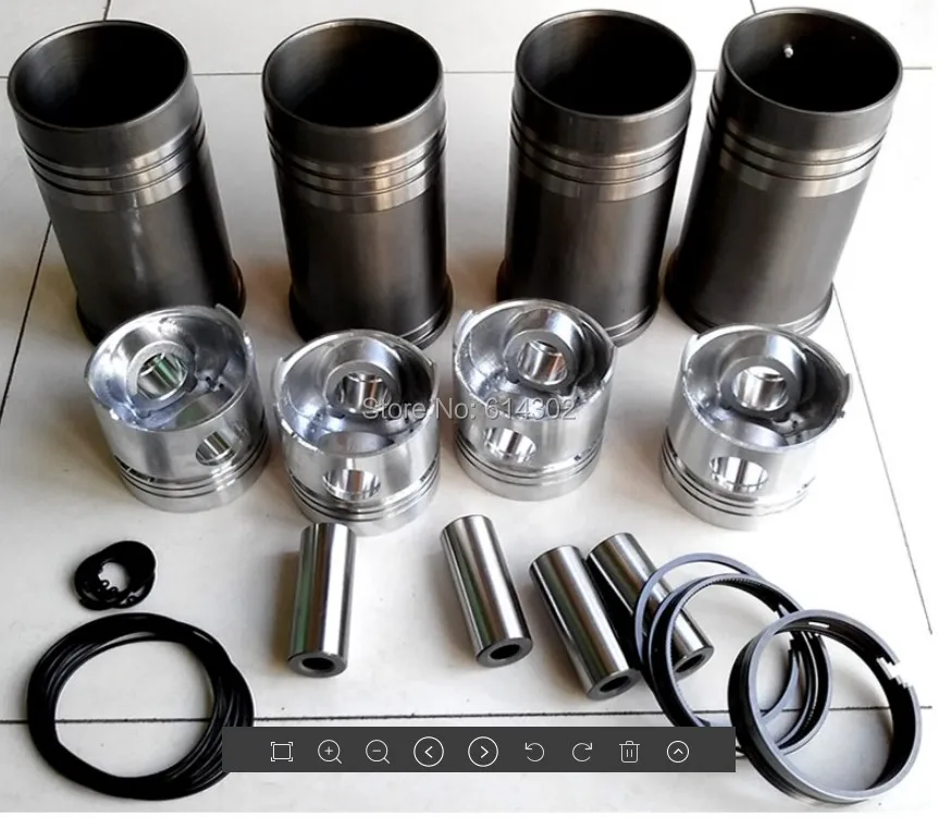 1 set of piston ,piston rings , piston pins and cylinder liner and O ring seals for K4100D K4100ZD diesel engine