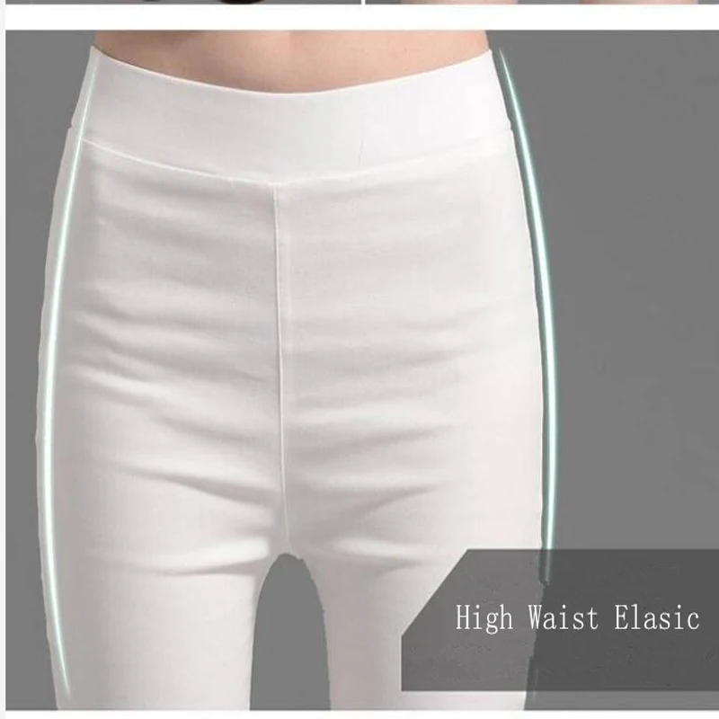 Women\'s Legging Thin Cotton 3/4 Capri High Waist Tummy Control Embrodiary Lace Short Legin Large Size 7XL 6XL 5XL XS White Black
