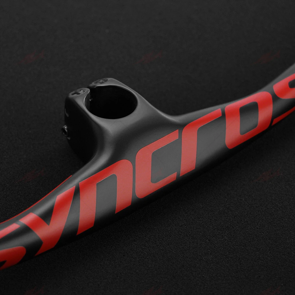 SYNCROS FRASER IC SL Full Carbon Fiber Integration cockpit Handlebar for Mountain Bike 28.6mm -8Degree  30mm 40mm 50mm 60mm