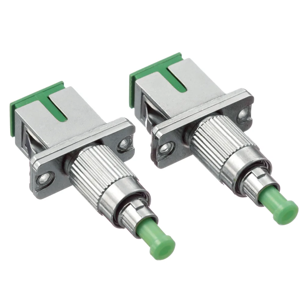 

5PCS SC Female to FC Male Fiber Optic Adapter,FC-SC APC Single Mode Simplex Fiber Optic Adapter