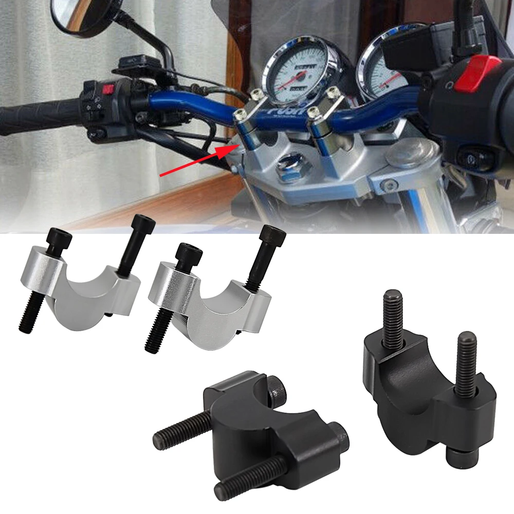 

Motorcycle Accessories For Yamaha Tenere 700 Tenere700 Handlebar Risers Mounting Clamp Mount Riser Clamps CNC Billet Aluminum