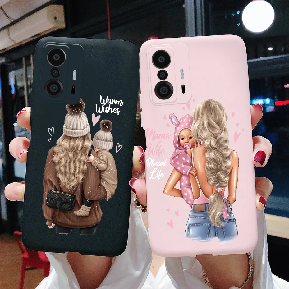 Voor Xiaomi 11 T Pro 11i 11 Lite Redmi Note 11 Telefoon Case Soft Protector Girl Cover Voor Xiaomi 11 T Mi11 T Pro Mi 11i 11 Lite Funda