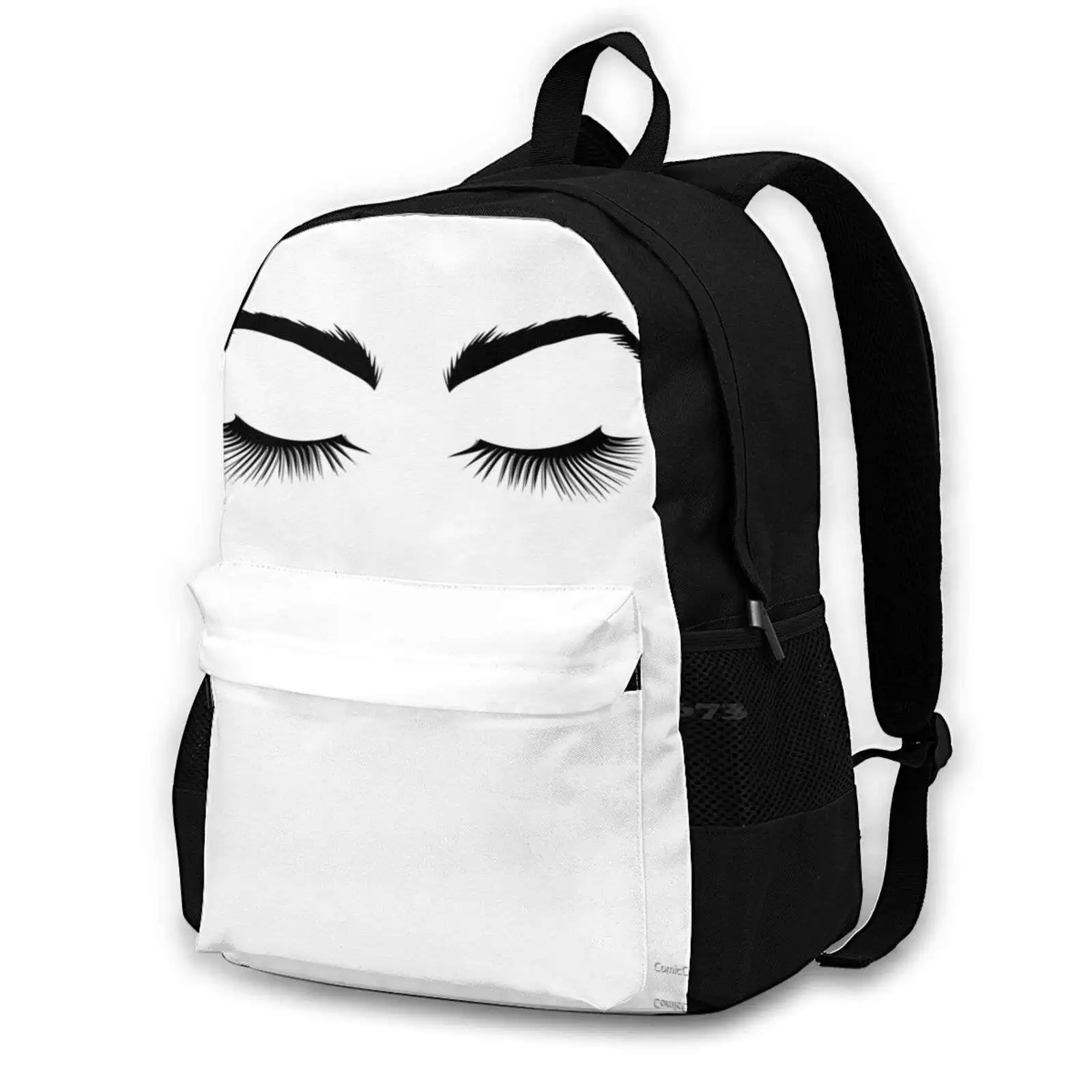 Eyebrows And Eyelashes Fashion Travel Laptop School Backpack Bag Eyebrows Eyelashes Natural Arch Closed Eye Eyebrow Eyeliner