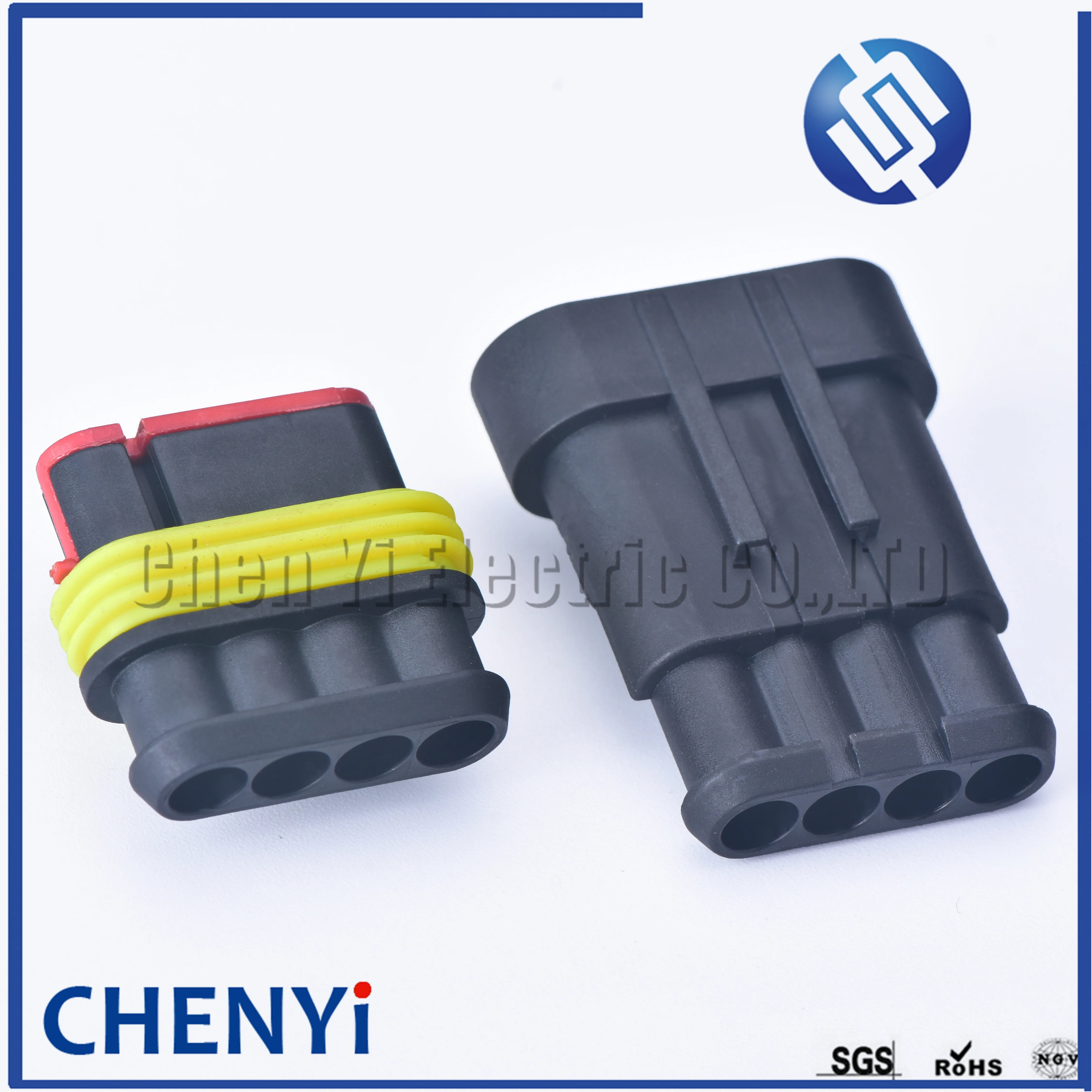 2 sets 4 Pin way 1.5 series Female Male 282088-1 Tyco Amp Superseal Automotive Connector Sealed Waterproof Auto Plug 282106-1