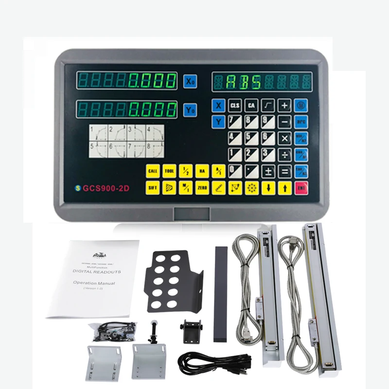 Imagem -02 - Grating Cnc Digital Readout Display Dro Grupo Escala Linear Régua Óptica Torno Fresadora Contador Eixos Hxx-gcs900