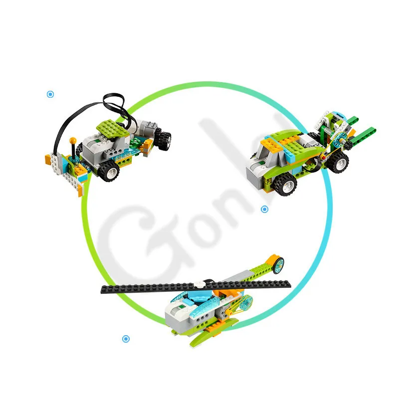 Juego de construcción de robótica EV3 STEM WeDo 280, 2,0 piezas, bloques de construcción, Compatible con 45300 Wedo 2,0, juguetes educativos DIY