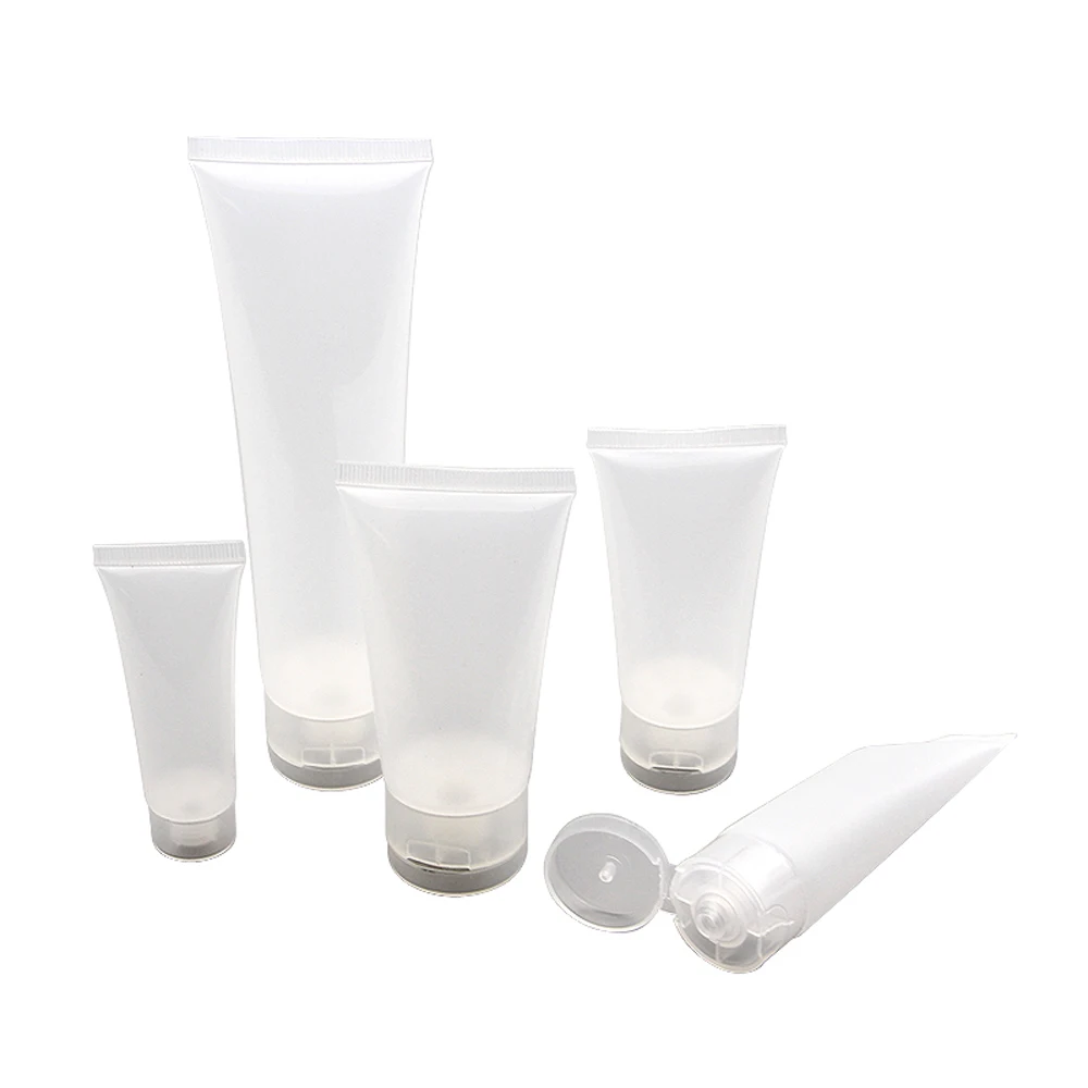 5pcs 15g 30g 50g 100g Empty Portable Tubes Squeeze Cosmetic Containers Cream Lotion Plastic Bottles