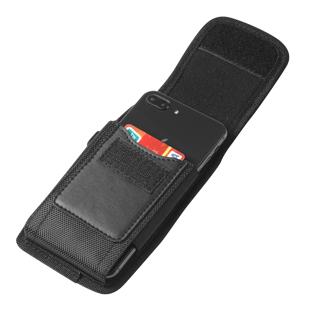 Outdoor Waist Phone Bag for Blackview BV6900 BV9900 Case Belt Clip Holster Pouch Nylon Cover Vertical Card Holder