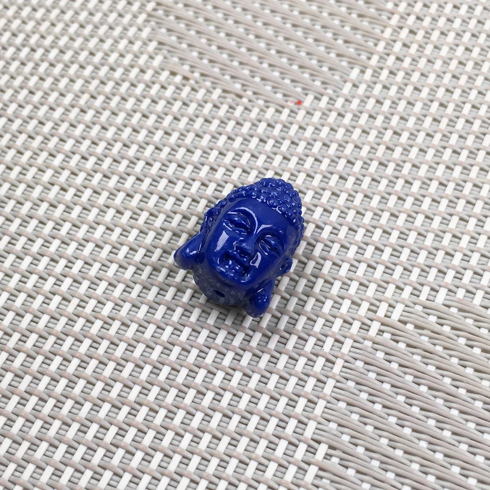 Synthetic Coral engraving Buddha Pattern Punch loose beads isolation bead for Jewelry making DIY necklace bracelet accessories