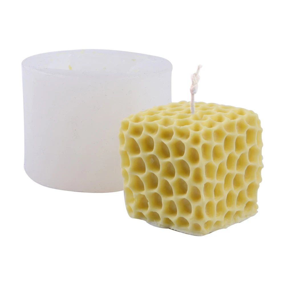 Square Honeycomb Candle Mold DIY Art Aromatherapy Plaster Candle Making Resin Soap Form Soy wax Mould Decorations Molds